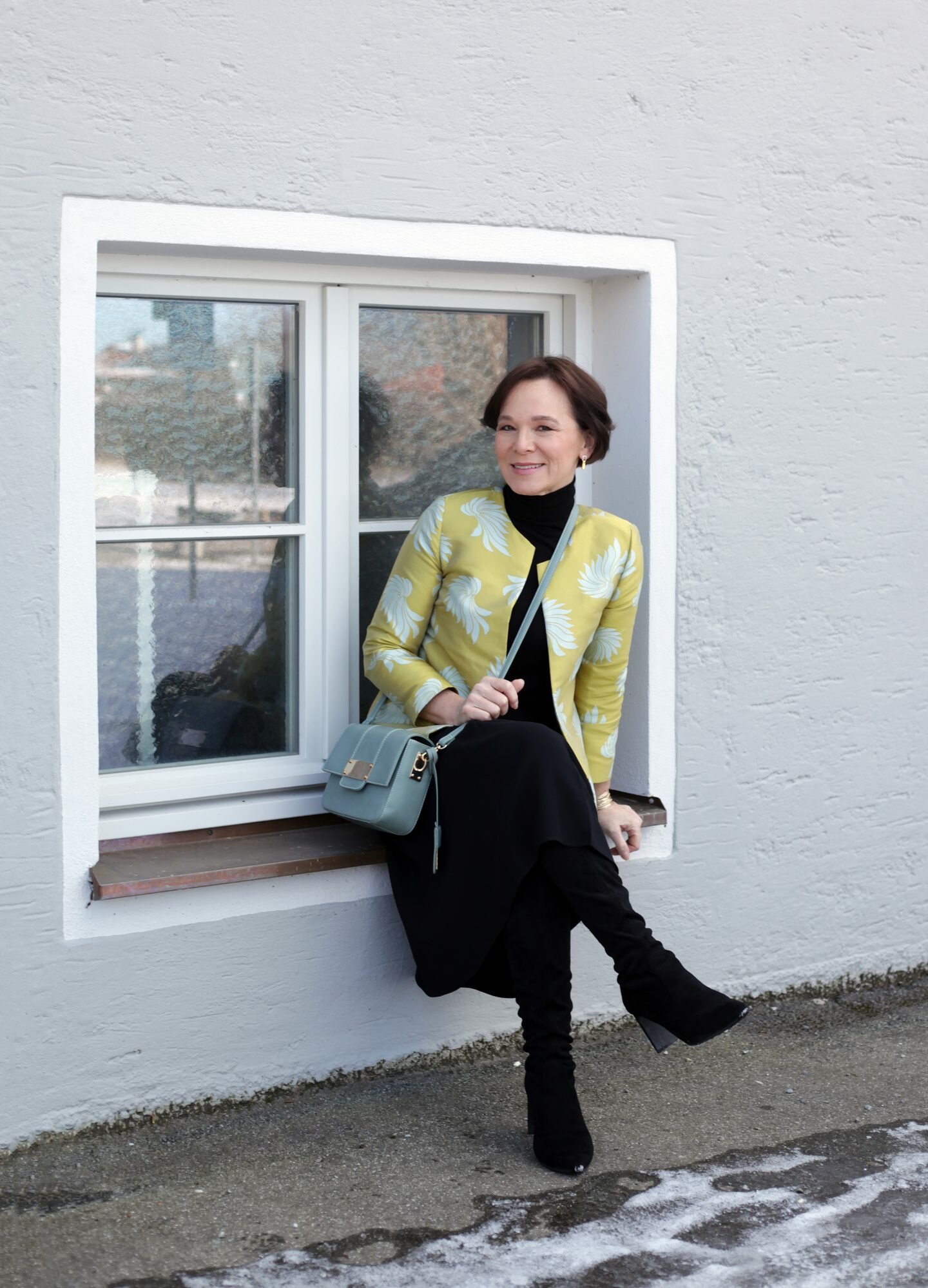 LadyofStyle Übergangslook Übergangsmode Transitional Look Winter Frühling 50plus Blogger