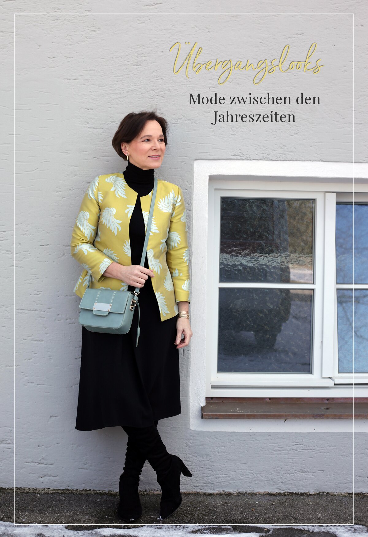 LadyofStyle Übergangslook Übergangsmode Transitional Look Winter Frühling 50plus Blogger