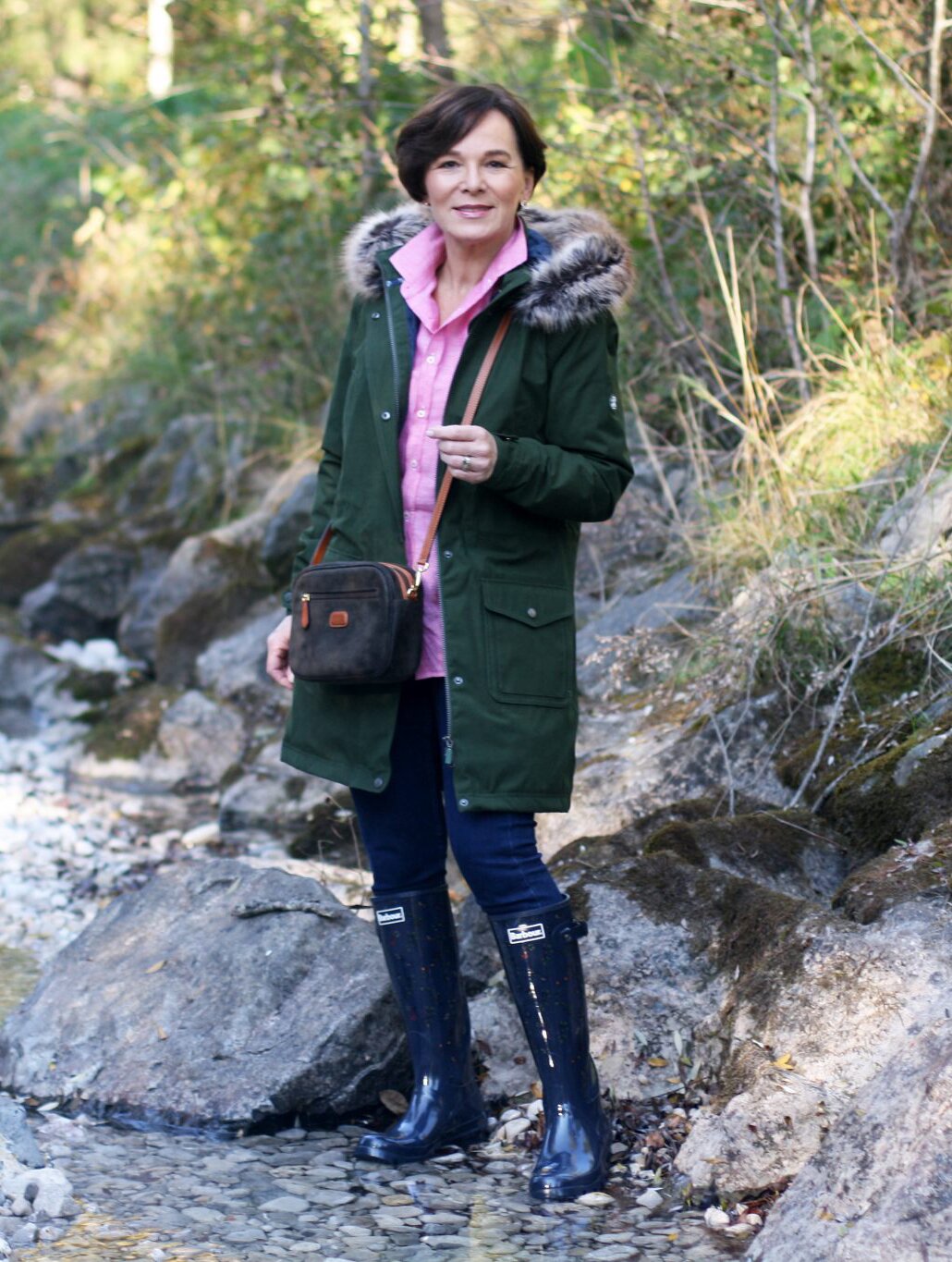 LadyofStyle The British Shop Herbstlook Outdoors Look Hunter Boots 50plus