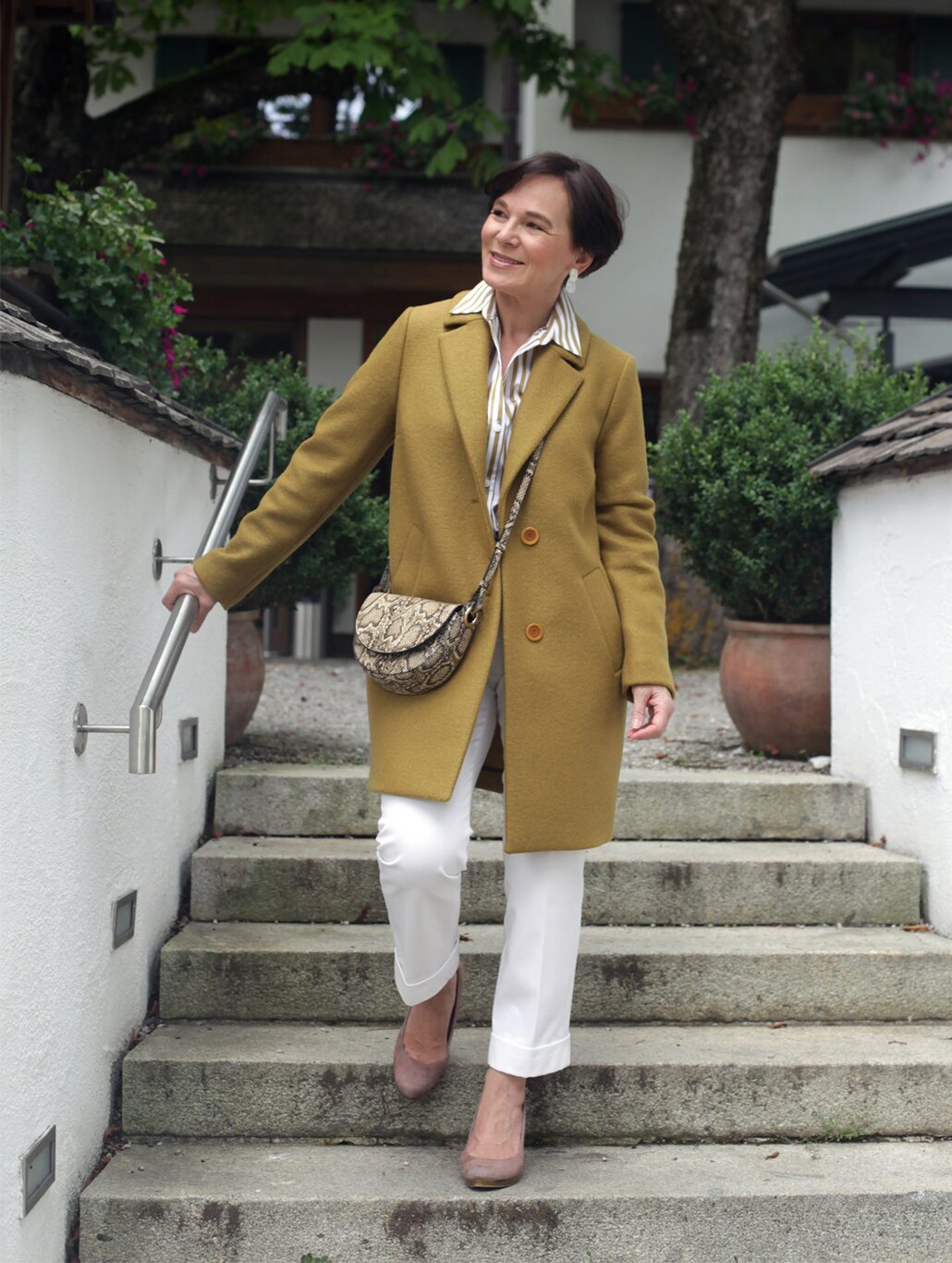 LadyofStyle The British Shop Übergangslook Herbstlook Wollmantel 50plus