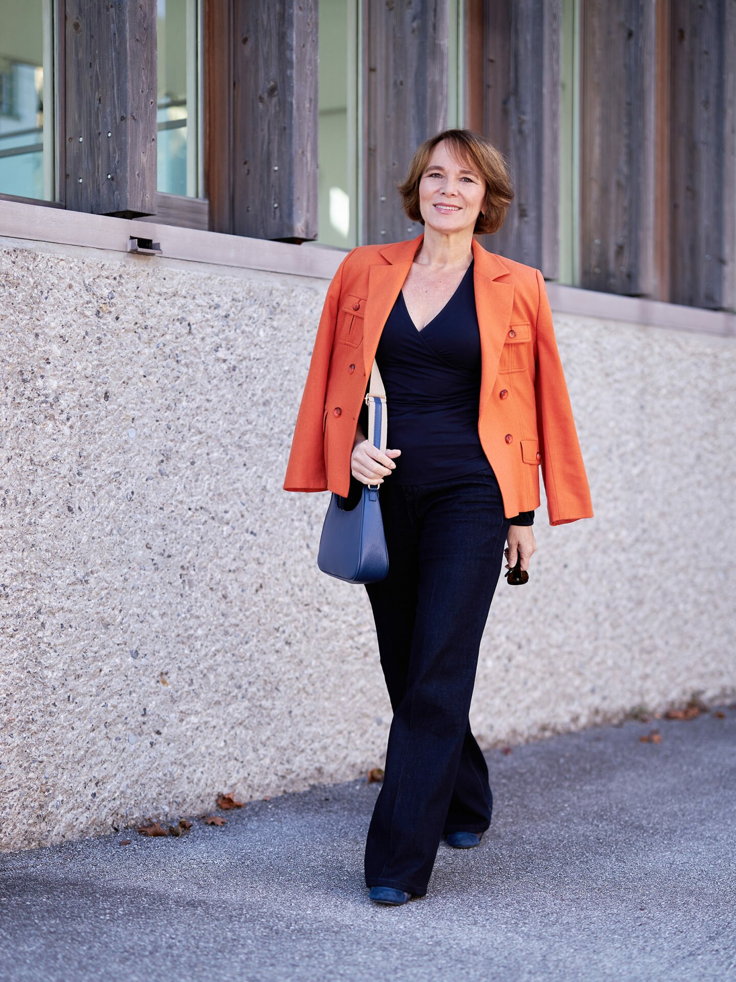 LadyofStyle Lieblingslook Herbstlook Winterlook Businesslook Blazer Marlenehose Jeans Eleganz 50plus